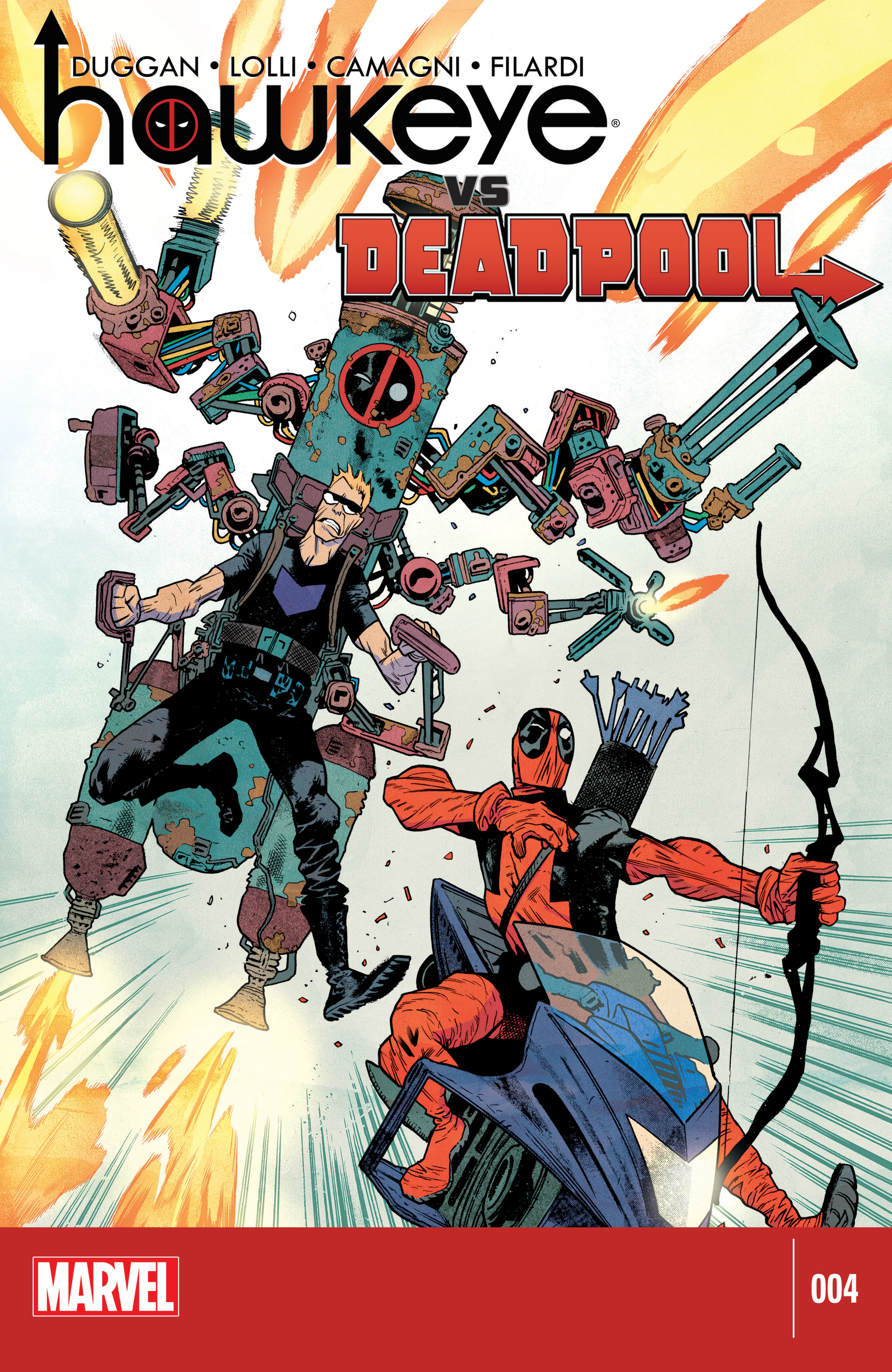 Hawkeye vs. Deadpool #4 (Marvel, 2015 — Cover A) cover